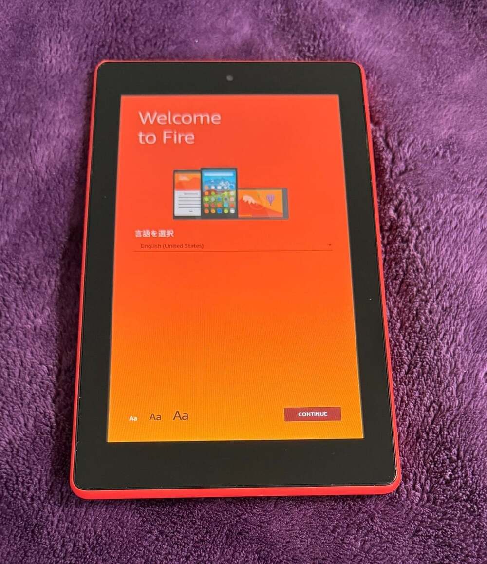 Amazon Fire 7 Tablet Kindle Fire 7th Gen 8GB Wi-Fi 7" Punch Red SR043KL